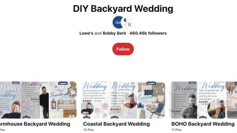 Lowe's Bobby Berk 'DIY Backyard Wedding' Pinterest Boards