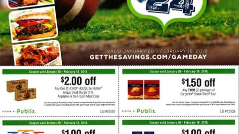 Publix 'Game Day Favorites' Coupon Book Cover