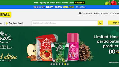 Dollar General Glade 'Limited-Time Savings' Carousel Ad
