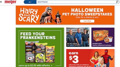 Meijer 'Hairy and Scary' Display Ad