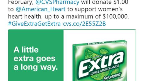 CVS/pharmacy #GiveExtraGetExtra Twitter Update
