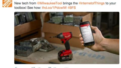 Home Depot Milwaukee Twitter Update