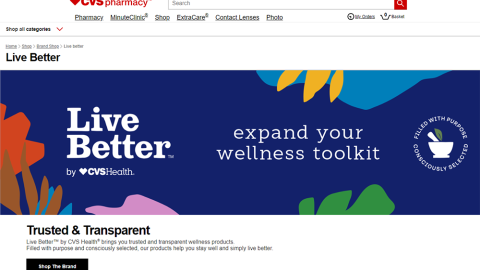 Live Better by CVS Health Brand Shop