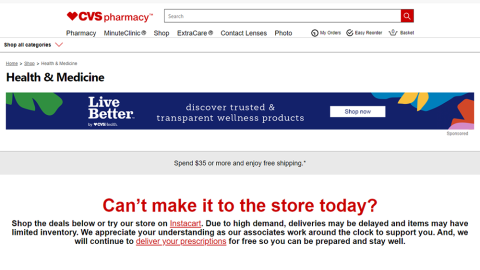 Live Better by CVS Health Display Ads