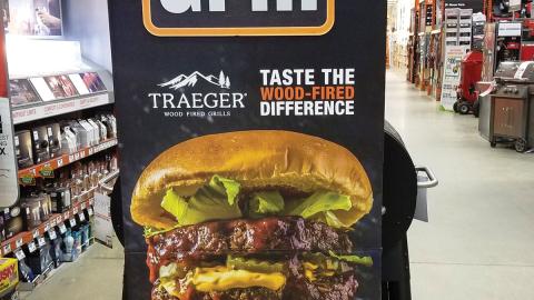Home Depot 'Thrill of the Grill' Standee