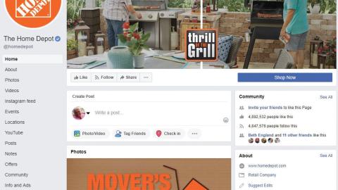 Home Depot 'Thrill of the Grill' Facebook Cover