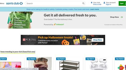 Sam's Club Purina 'Pick up Halloween Treats' Display Ad