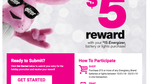 Energizer '$5 Reward' Microsite