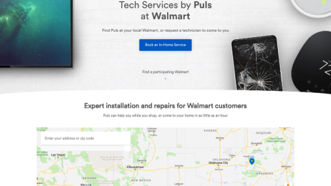 Puls Walmart Web Page