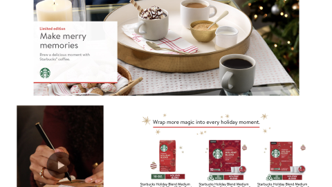 Walmart Starbucks 'Make Merry Memories' Showcase