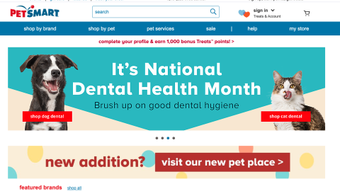 PetSmart Dental Health Month Carousel Ad
