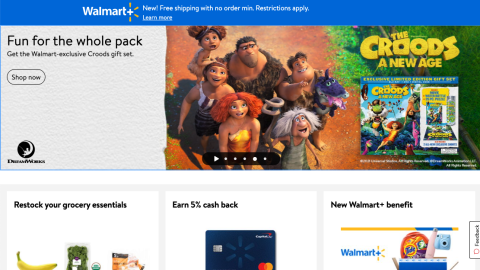 Walmart 'The Croods: A New Age' Carousel Ad