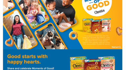 Cheerios Walmart 'Moments of Good' Website