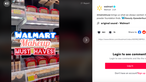 Walmart 'Makeup Must Haves' TikTok Update