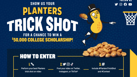 Planters 'Trick Shot' Entry Page