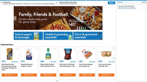 Walmart Grocery 'Football' Carousel Ad