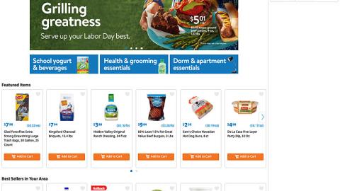 Walmart Grocery 'Grilling Greatness' Carousel Ad