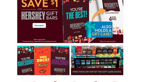 Hershey's 'Gift Bars' Walmart Page