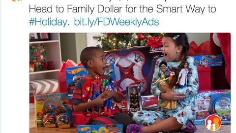 Family Dollar 'The Smart Way to #Holiday' Twitter Update