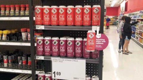 Sparkling Ice + Caffeine Target Rack