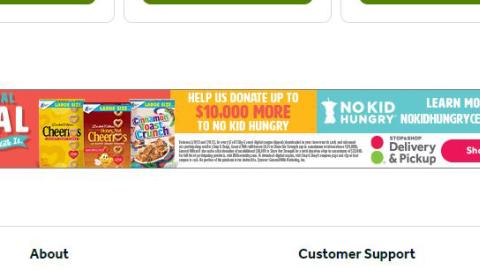 Stop & Shop General Mills 'Cereal Day' Display Ad