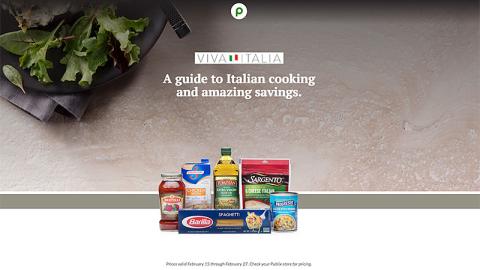 Publix 'Viva Italia' Microsite