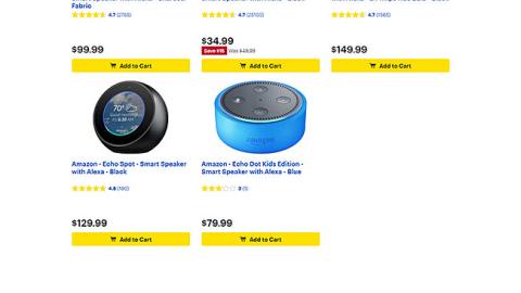 Best Buy 'Voice-Only Deals' Web Page