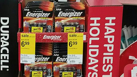 Energizer Walgreens Holiday Counter Unit