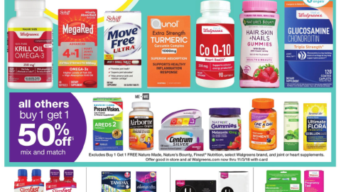 Walgreens 'Vitamins and Supplements' Feature