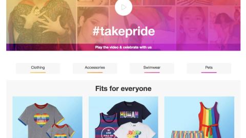 Target 'Together, We Take Pride' Web Page