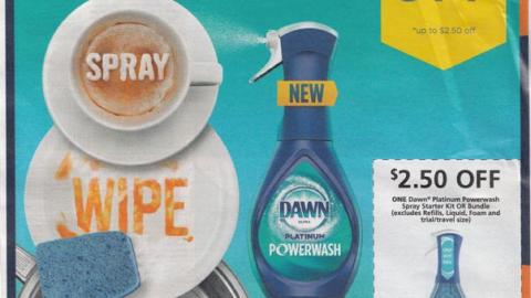 Dawn Powerwash '50% Off' FSI