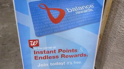 Walgreens Balance Rewards A-Board
