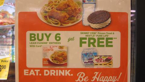 Nestlé Safeway 'Be Happy' Incentive Cooler Cling