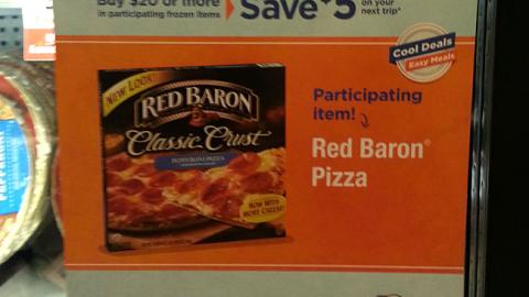 Dominick's Red Baron 'Cool Deals, Easy Meals' Freezer Cling