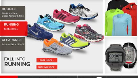 Sports Authority 'Sport Your Pink' Home Page Ad