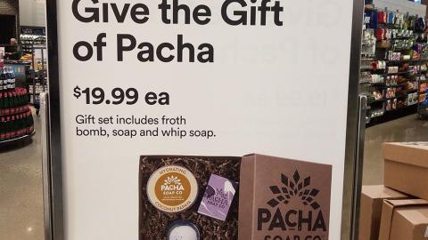 Whole Foods 'Gift of Pacha' Stanchion Sign